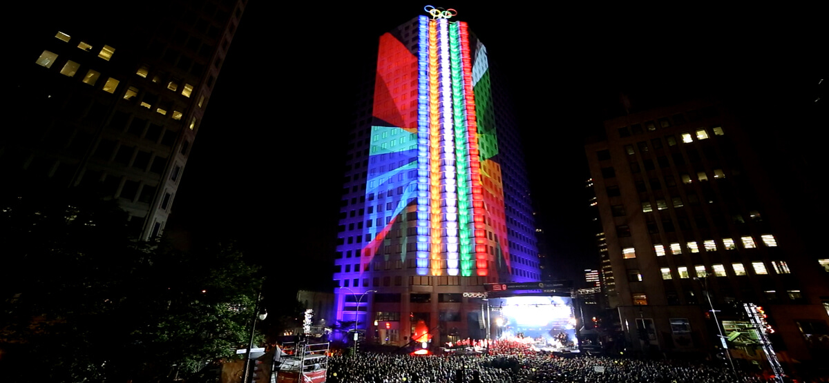 Projection Mapping Canada Olympic Excellence Day - Go2Productions