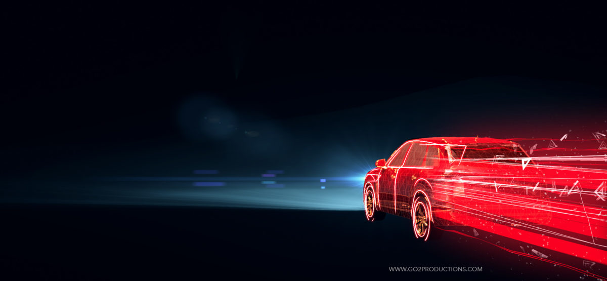 Audi car projection mapped