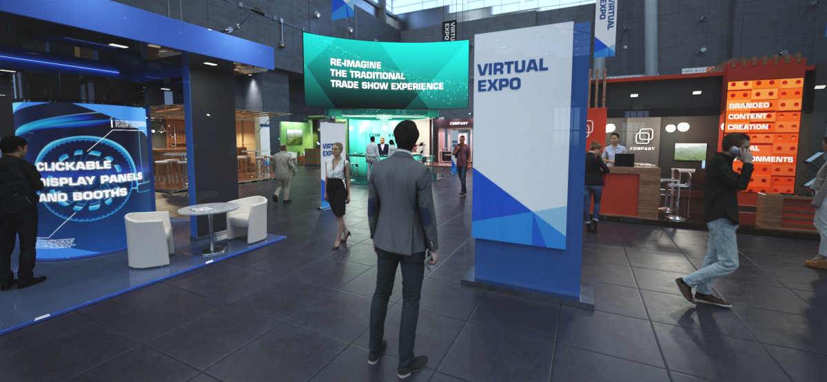 Virtual Trade Show - image of virtual show experience - Go2 Productions