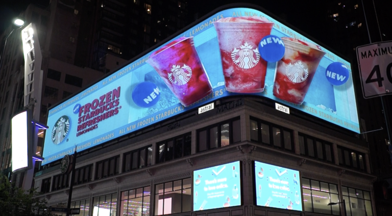 Go2-Productions-Starbucks-3D-DOOH-Advertisment-Content-Creation 3D Digital Out of Home Content Production