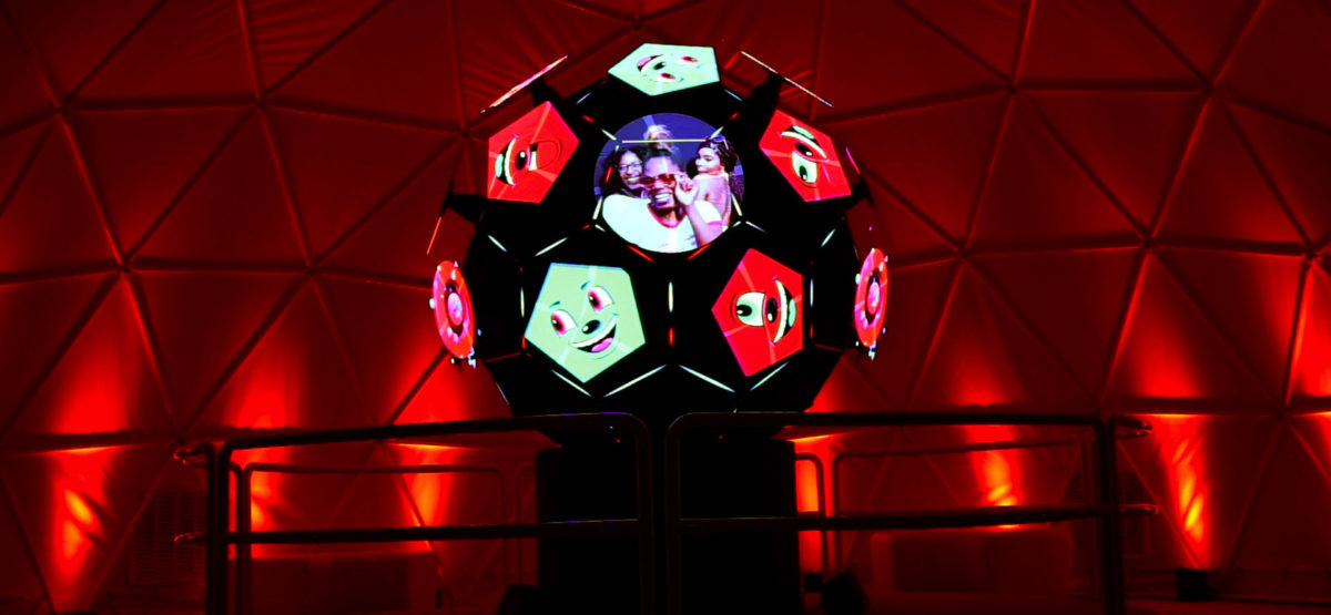 Spherical hologram for Target