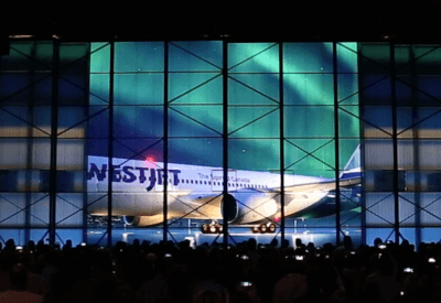 westjet projection mapping - Go2Productions
